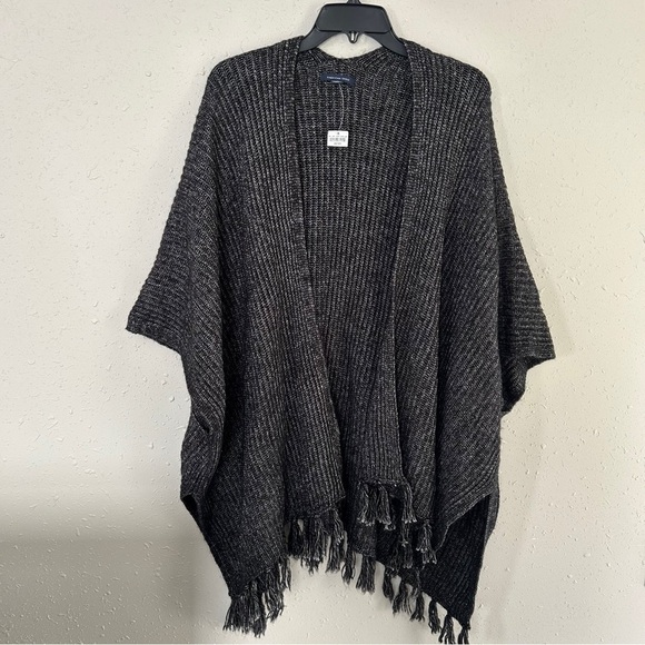 NWT American Eagle Outfitters Grey Shawl Casual Comfy Sweater Cardigan One Size - Picture 1 of 5